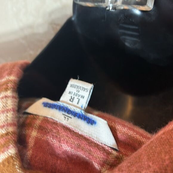 L.L. Bean Pink and Brown Plaid Button Down Shirt - Picture 8 of 8